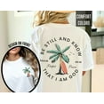 thumbnail image 1 of Tiny Nest Be Still and Know Bible Verse Shirt Christian T Shirt for Women Back Print Beachy Tshirt Trendy Oversized Faith T-shirt Surf, 1 of 4