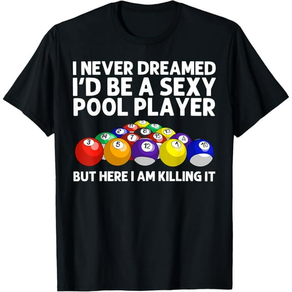 Tiny Nest Best Pool Design For Men Women Billiards Lover Pool Player T-Shirt All Size S-5Xl