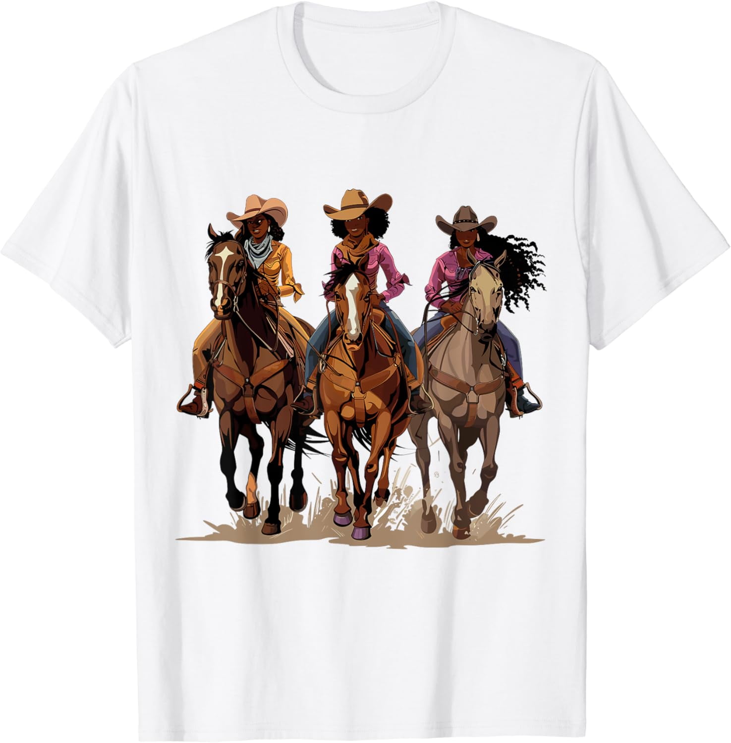 Tiny Nest Black African American Cowgirl Western Country Texas Rodeo T ...