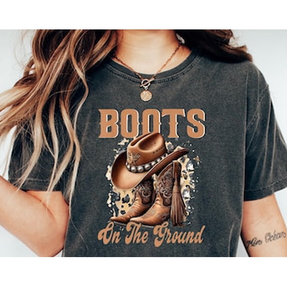 Tiny Nest Boots On The Ground Tshirt,Line Dancing Tshirt,Western Cowgirl Boots Tee,Rodeo Fashion,Country Girl Line Dancer Apparel,Western Cowboy Boots Shirt For Boy, Girl, Gift For Friend