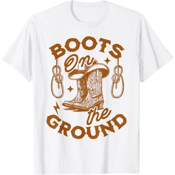Tiny Nest Boots On The Ground, Cowgirl Linedance, Boot Wrangler Western T-Shirt