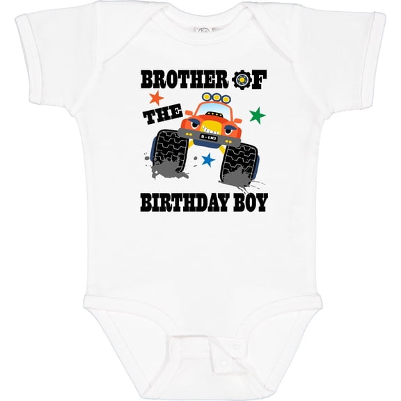 Tiny Nest Brother Of The Birthday Boy Truck Baby Bodysuit Keepsake Idea Childs, New Born, Baby Shower Gift, New Parents Gift