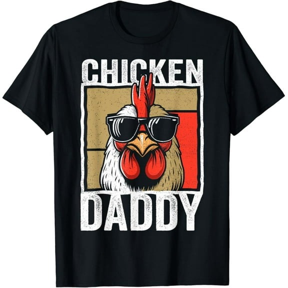Tiny Nest Chicken Daddy Rooster Farmer Fathers Day For Men T-Shirt, Gift For Friend