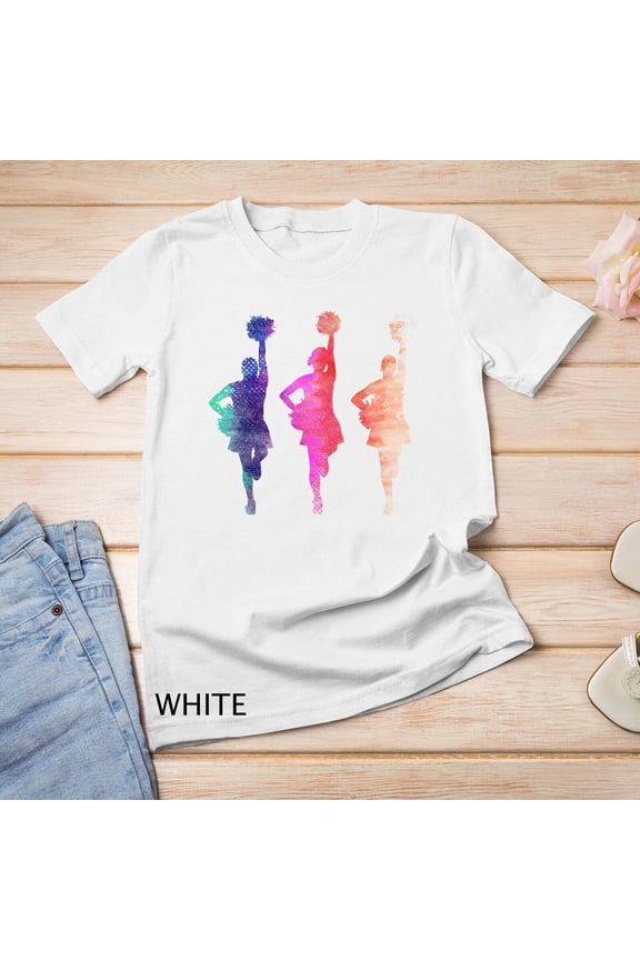 Colorful Cheerleading Girls Cheer Team Cheerleader Unisex T-shirt