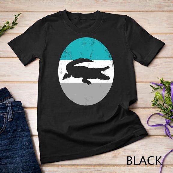 Tiny Nest Crocodile Retro Gift For Men Women Boys & Girls Unisex T-shirt