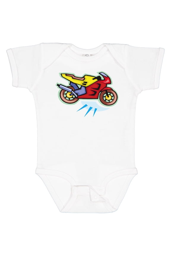Crotch Rocket Motorcycle Baby Bodysuit Bike Biker One-Piece Infant, New Born, Baby Shower Gift, New Parents Gift