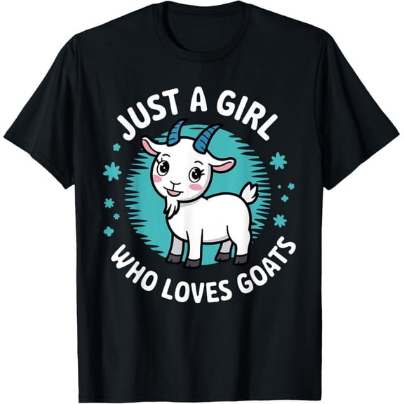 Tiny Nest Cute Goat Art For Girls Women Kids Goat Farmer Goat Lovers T-Shirt, Gift For Friend