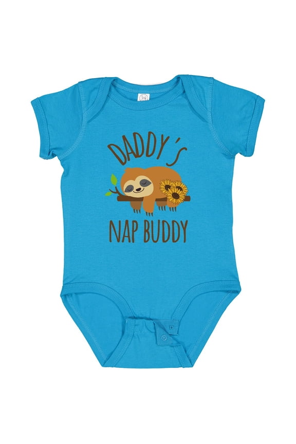 Daddys Nap Buddy Sloth Baby Bodysuit Dad Daddy Sweet One-Piece Infant, New Born, Baby Shower Gift, New Parents Gift