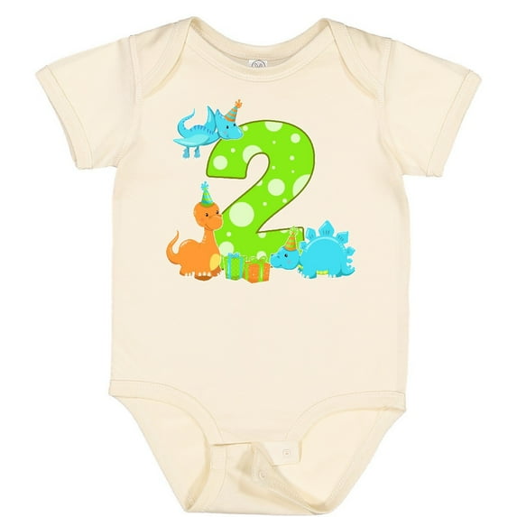 Tiny Nest Dinosaur Party-Second Birthday Baby Bodysuit Birthdays Second 2Nd Kid, New Born, Baby Shower Gift, New Parents Gift