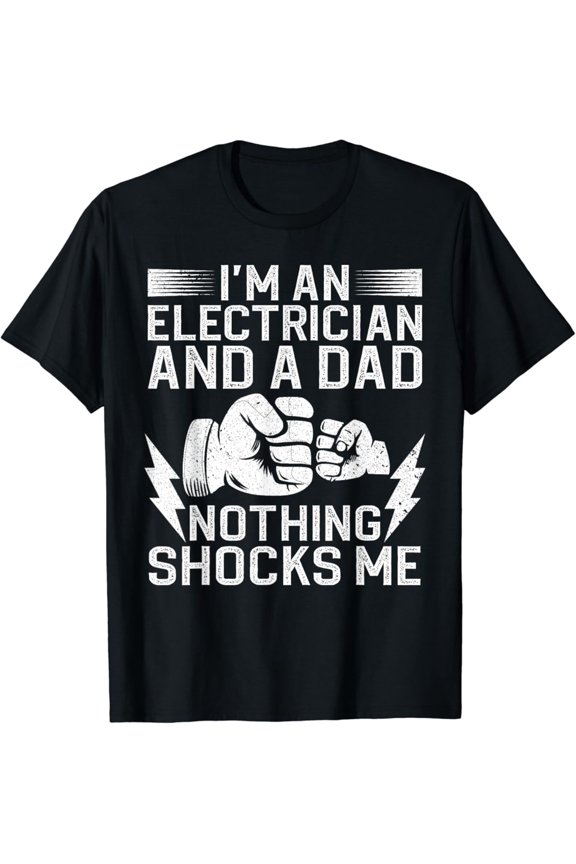Electrician Design For Men Daddy Electrical Engineers T-Shirt, Gift For Friend