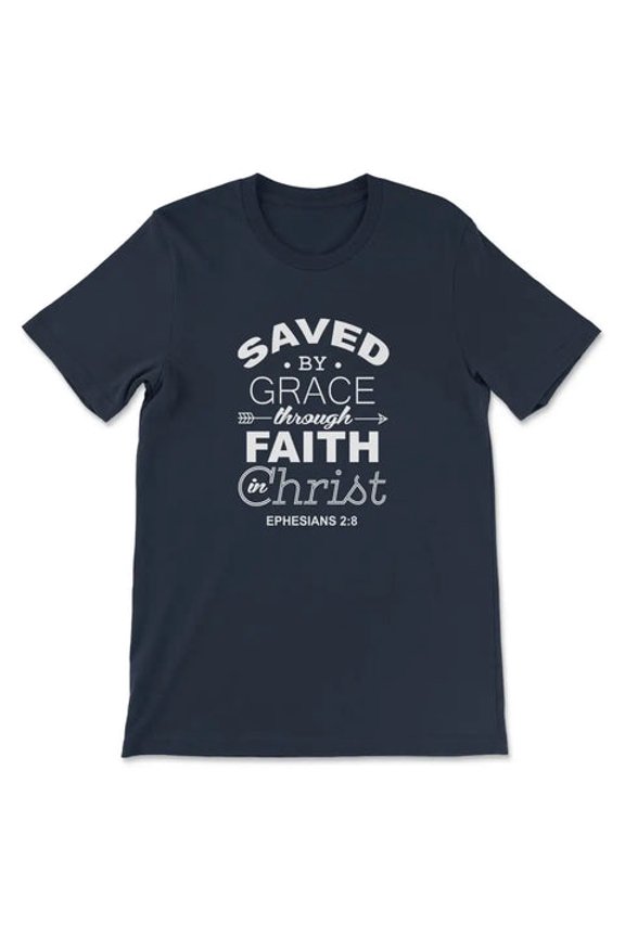 Ephesians 2:8 Saved By Grace T-Shirt Shirt For Boy, Girl, Gift For Friend