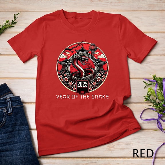 Tiny Nest Lunar New Year, Chinese New Year 2025 Year of the Snake 2025 Unisex T-shirt