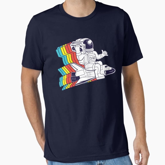 Tiny Nest Funky Astronaut Essential T-Shirt, Size S To 5XL T-Shirt