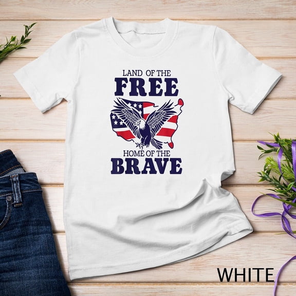 Tiny Nest Funny 4th Of July American Flag Patriotic Eagle USA T-Shirt Unisex T-shirt