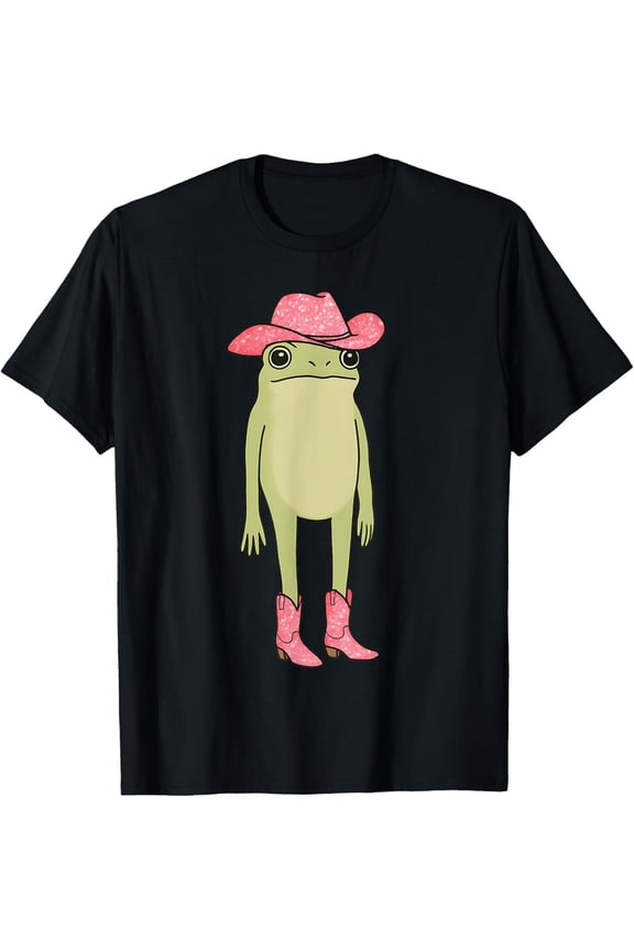 Funny Cowgirl Frog Shirts for Women Girls Kids