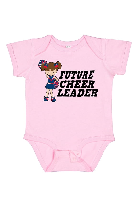 Future Cheerleader Baby Bodysuit Sports Cheerleading Cheer Toddler Pom, New Born, Baby Shower Gift, New Parents Gift