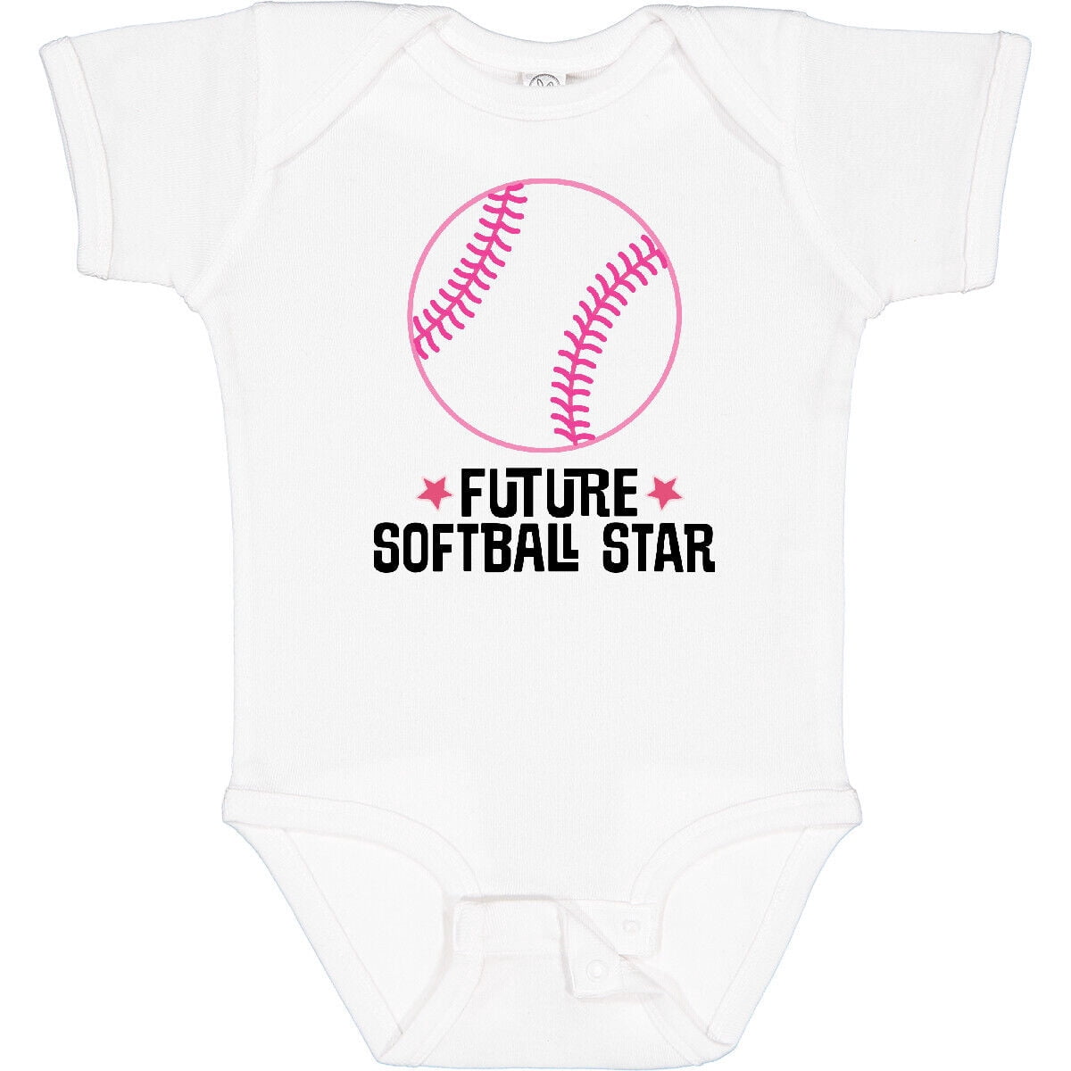 Cute Rascals Baby Bodysuit - "When I Grow Up I Want To Be A Softball Player" Onesie, 6 Months