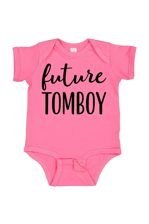 Future Tomboy Cute Girls Baby Bodysuit Girl Sports One-Piece Infant, New Born, Baby Shower Gift, New Parents Gift