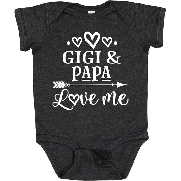 Tiny Nest Gigi And Papa Love Me Baby Bodysuit From Grandkids Grandchild Infant, New Born, Baby Shower Gift, New Parents Gift