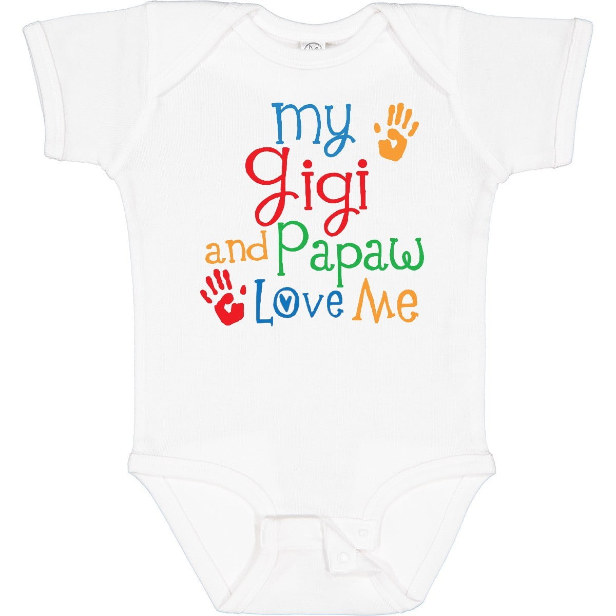 Tiny Nest Gigi And Papaw Love Me Grandchild Baby Bodysuit From