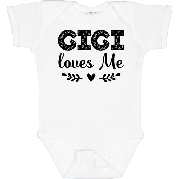 Tiny Nest Gigi Loves Me Baby Girl Clothes Baby Bodysuit From Childs Grandma Hws, New Born, Baby Shower Gift, New Parents Gift