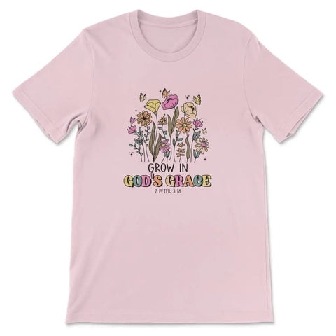Tiny Nest Grow In God'S Grace 2 Peter 3:18 T-Shirt Shirt For Boy, Girl, Gift For Friend