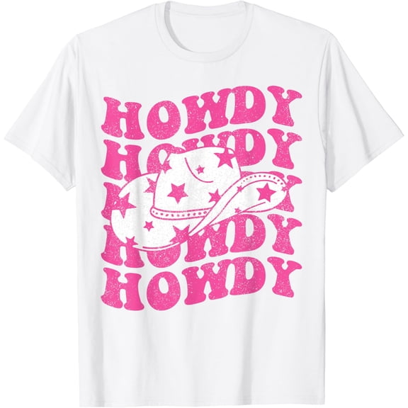 Tiny Nest Howdy Southern Western Girl Country Rodeo Pink Cowgirl Retro T-Shirt