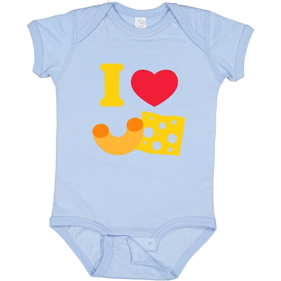 Tiny Nest I Heart Mac And Cheese Baby Bodysuit Macaroni Love Pinkinkartkids, New Born, Baby Shower Gift, New Parents Gift