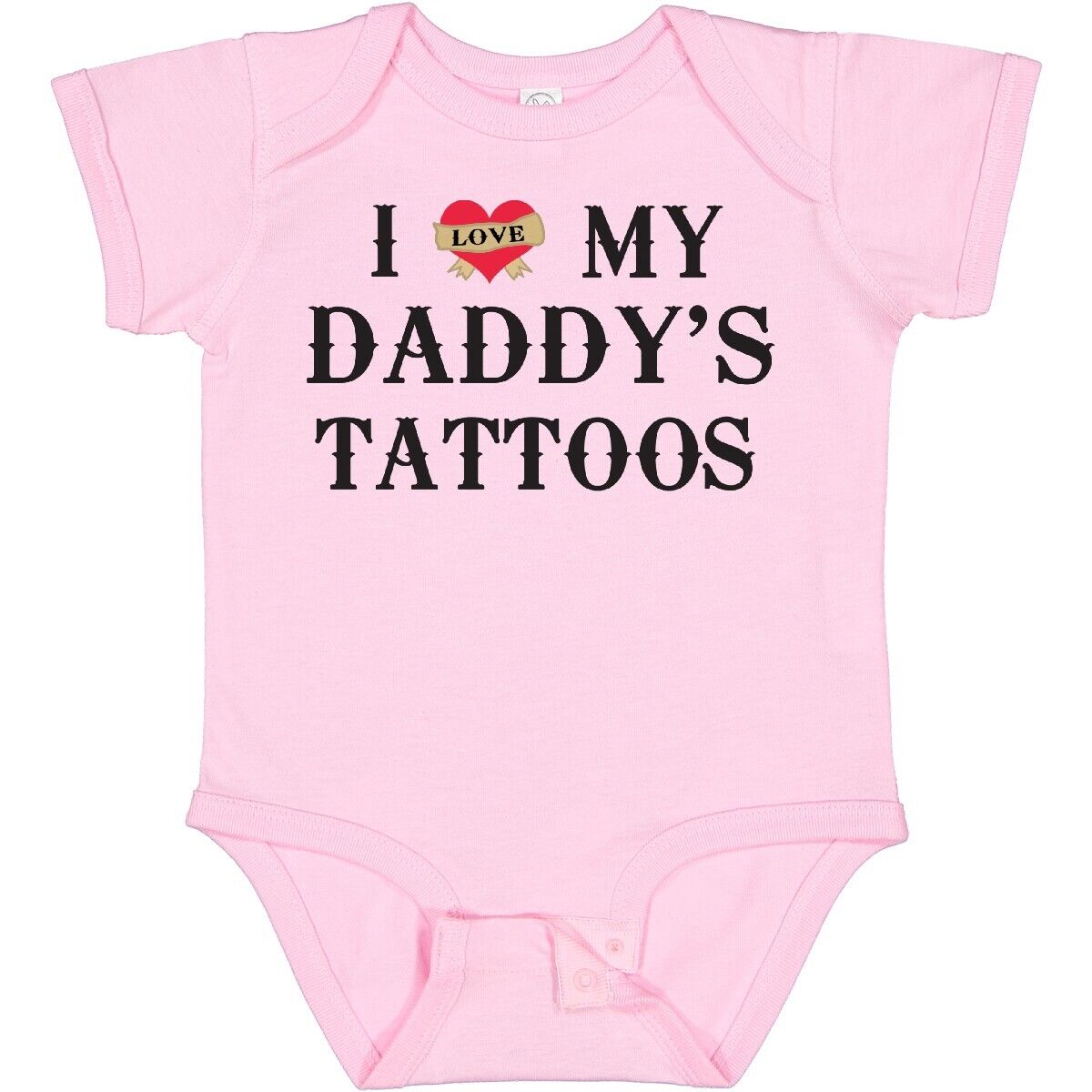 Daddy’s Little Love – Adorable Blue Baby Bodysuit with Heart felt Print