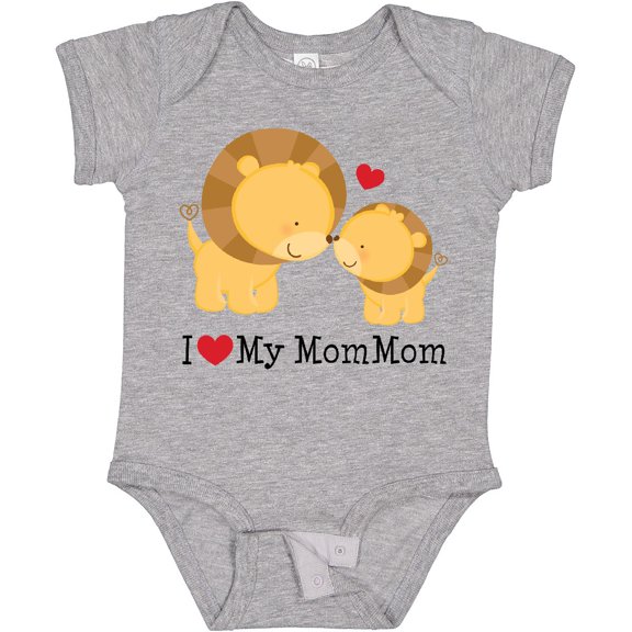 Tiny Nest I Love My Mommom Baby Bodysuit Mom From One-Piece Infant Creeper Hws, New Born, Baby Shower Gift, New Parents Gift