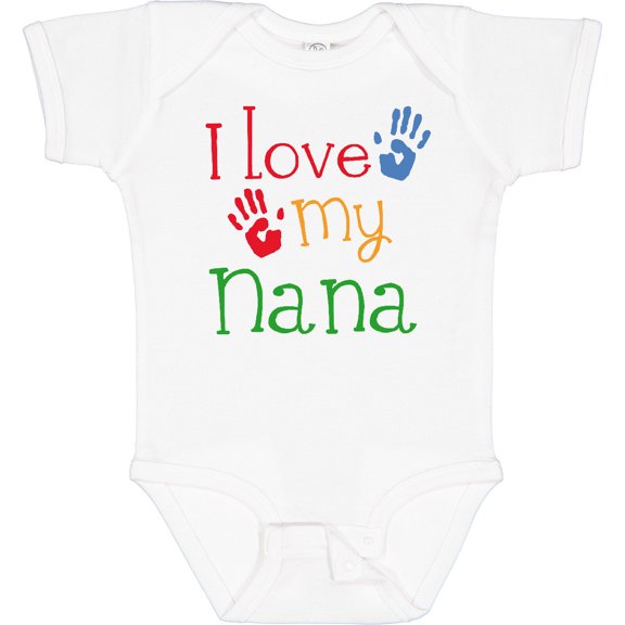 Tiny Nest I Love My Nana Baby Bodysuit Grandma Grandmother Mothers Day Grandkids, New Born, Baby Shower Gift, New Parents Gift