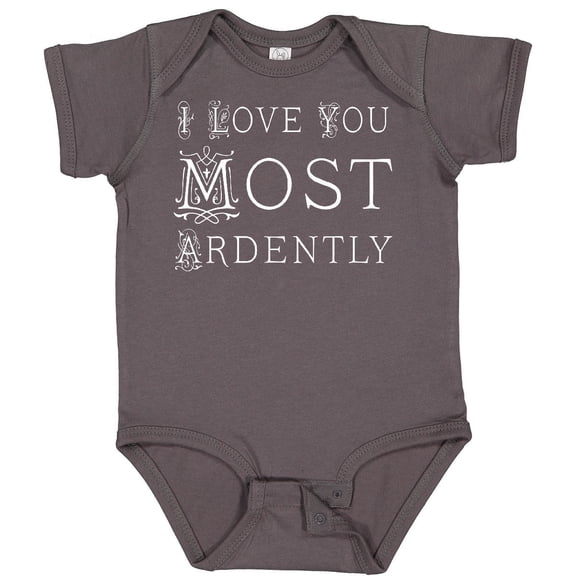 Tiny Nest I Love You Most Ardently Austen Baby Bodysuit Jane Reading Reader Hws, New Born, Baby Shower Gift, New Parents Gift