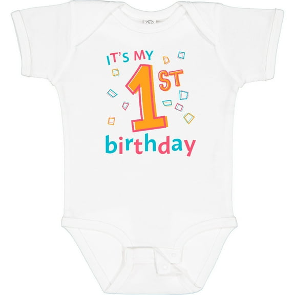 Tiny Nest It'S My First Birthday Baby Bodysuit Birthdays 1St 1 Turning Year Old, New Born, Baby Shower Gift, New Parents Gift