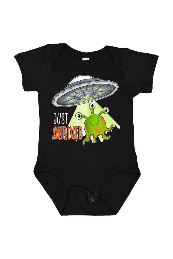 Just Arrived- Cute Green Alien Ufo Newborn Baby Baby Bodysuit Space Fi, New Born, Baby Shower Gift, New Parents Gift