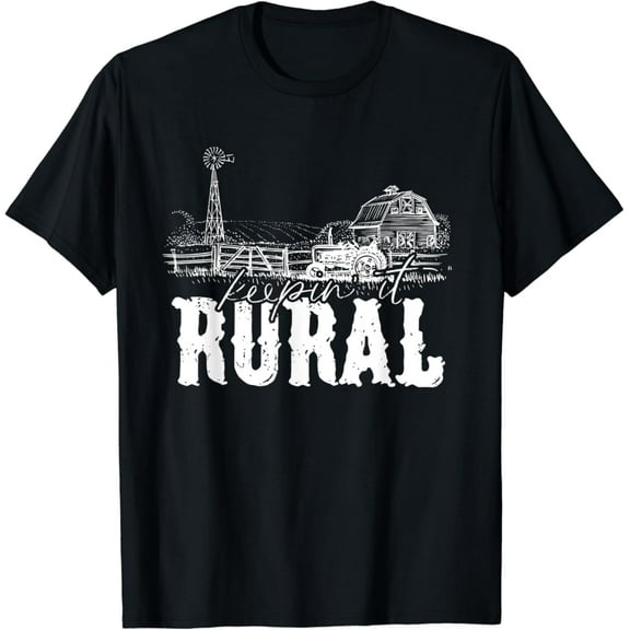 Tiny Nest Keepin' It Rural Country, Country Farm Tractor T-Shirt, Gift For Friend
