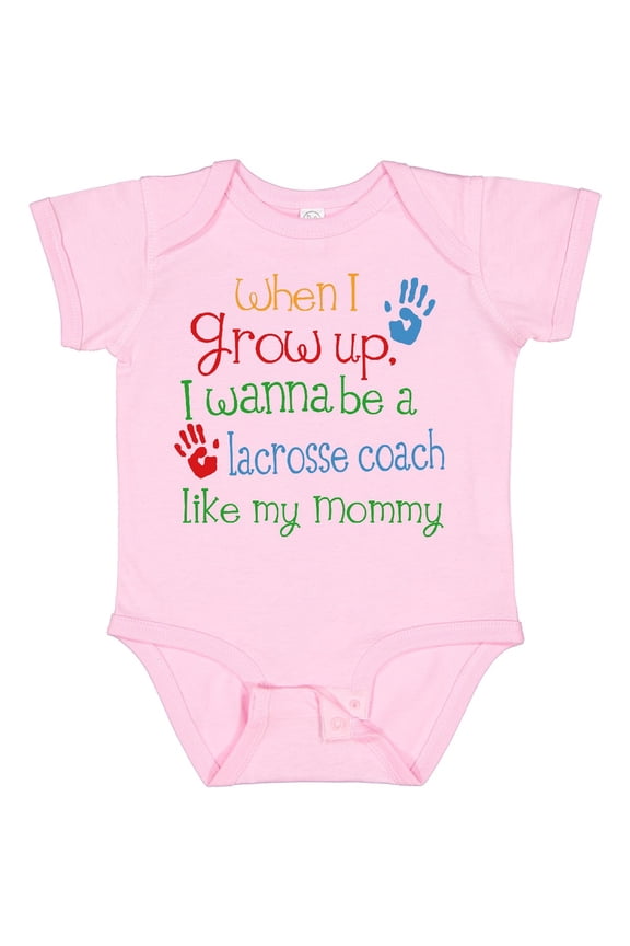 Lacrosse Coach Like Mommy Baby Bodysuit Child'S Kids Coach'S Daughter, New Born, Baby Shower Gift, New Parents Gift