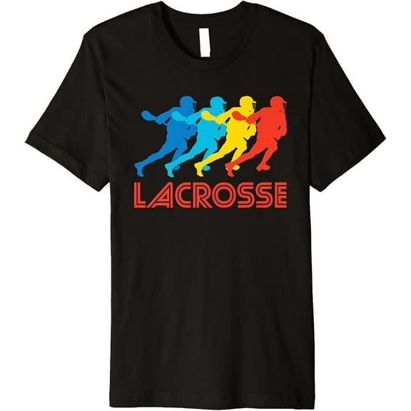 Tiny Nest Lacrosse Player Retro Pop Art Lacrosse Graphic T-Shirt All Size S-5Xl