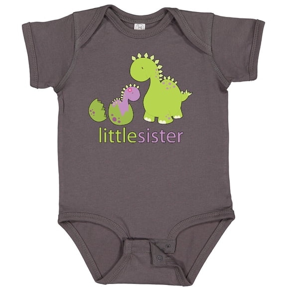 Tiny Nest Little Sister Purple Baby Bodysuit Cute Adorable Cartoon Idea Infant, New Born, Baby Shower Gift, New Parents Gift