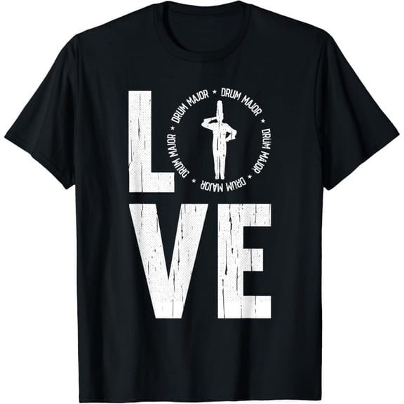Tiny Nest Love Drum Major Cool Marching Band Director T-Shirt, Size S To 5XL T-Shirt