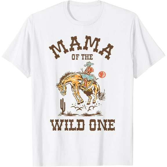 Tiny Nest Mama Of The Wild One 1st Birthday Rodeo Western Wrangler T-Shirt