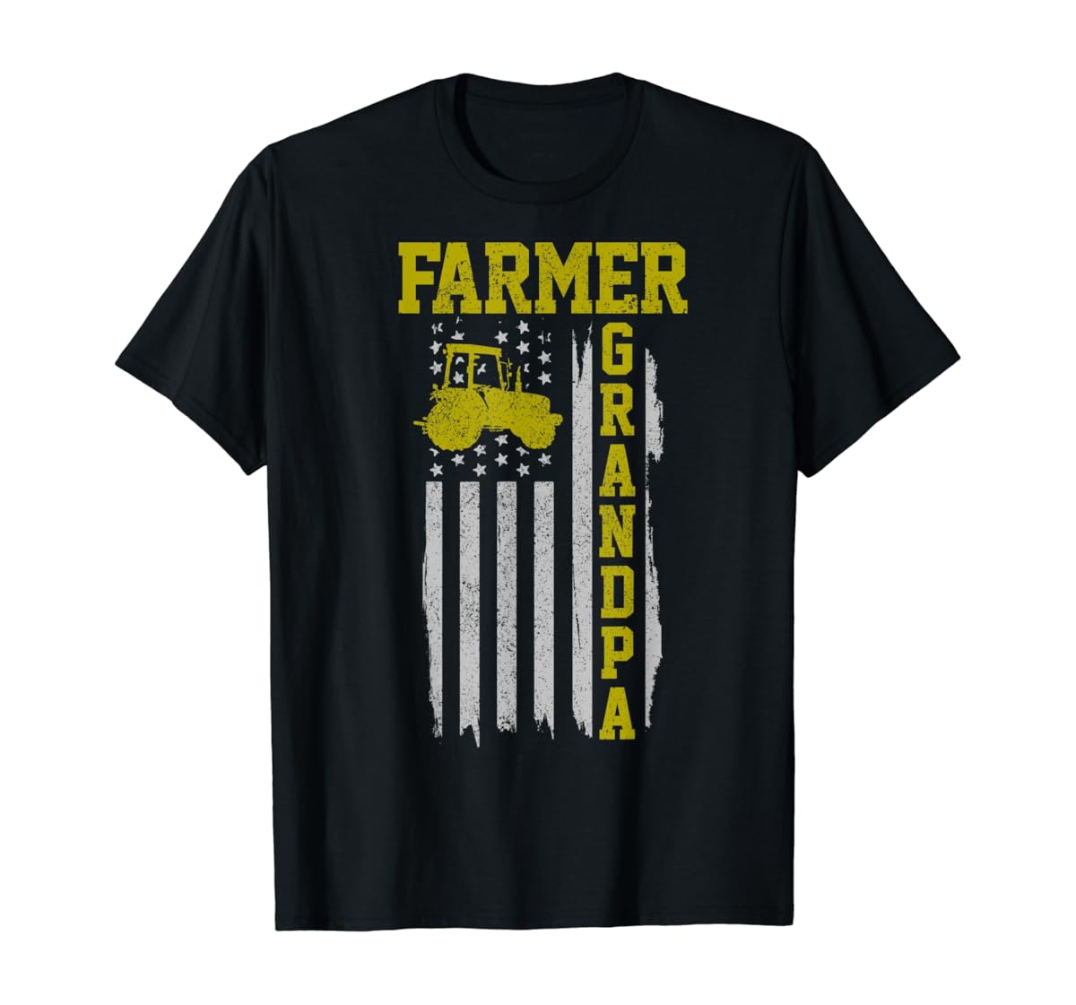American Flag Tractor Toddler T-Shirt - 'Murica Patriotic Cotton Tee (2T-6T)