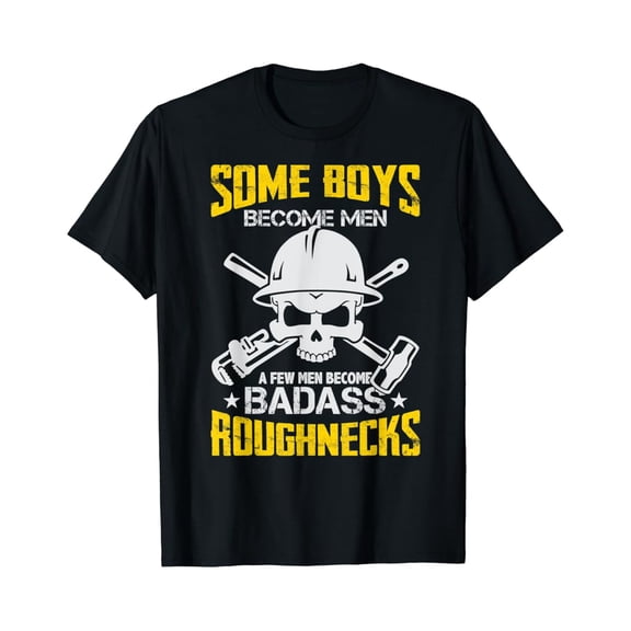 Tiny Nest Mens Oil Rig Worker Badass Roughneck Oilfield Worker Driller Gift T-Shirt, Gift For Friend