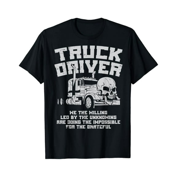 Tiny Nest Mens Truck Driver We Willing Led Unknowing Trucking Trucker Gift T-Shirt, Gift For Friend