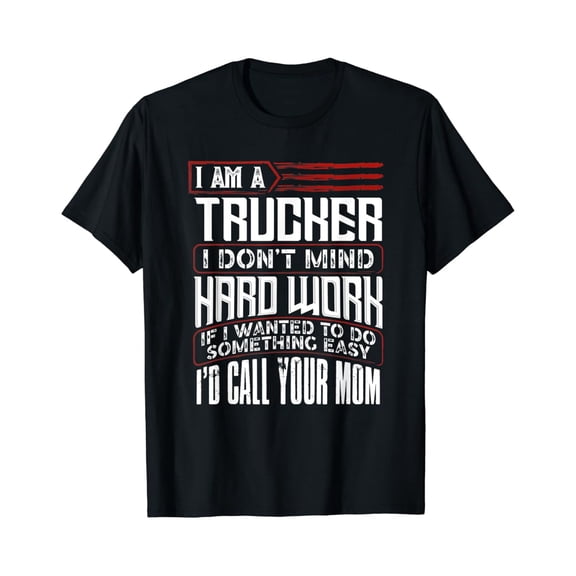 Tiny Nest Mens Trucker Diesel Big Rig Semi-Trailer Truck Driver Gift T-Shirt, Gift For Friend