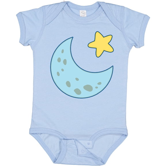 Tiny Nest Moon And Star Baby Bodysuit Twinkle Dreamer Dreams Solar System Blue, New Born, Baby Shower Gift, New Parents Gift