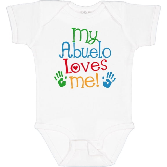 Tiny Nest My Abuelo Loves Me Outfit Baby Bodysuit Grandkids Boys Girls Grandpa, New Born, Baby Shower Gift, New Parents Gift