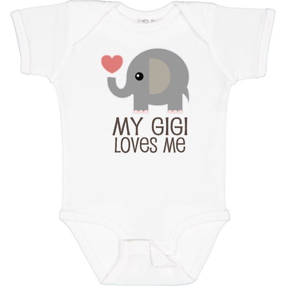 Tiny Nest My Gigi Loves Me Grandchild Baby Bodysuit Childs Cute Family Grandkids, New Born, Baby Shower Gift, New Parents Gift