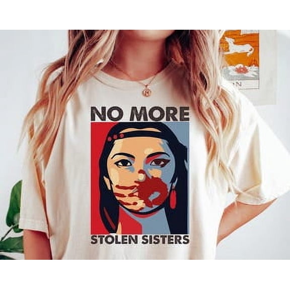 Tiny Nest No More Stolen Sister Shirt, American Native Shirt, MMIW Shirt, Indigenous Red Hand, Wear Red For My Sister Shirt, Native Women Shirt