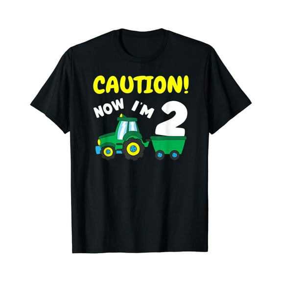 Tiny Nest Now I'M 2 Tractor 2Nd Birthday Farmer Boy 2 Year Old T-Shirt, Gift For Friend