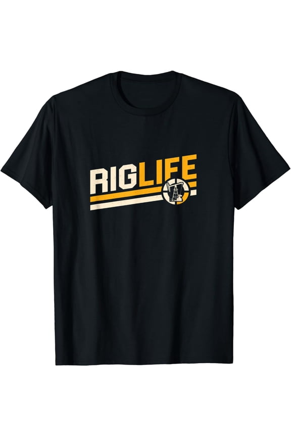 Oilfield Pipeliner Rig Life Roughneck Oil Rig T-Shirt, Gift For Friend